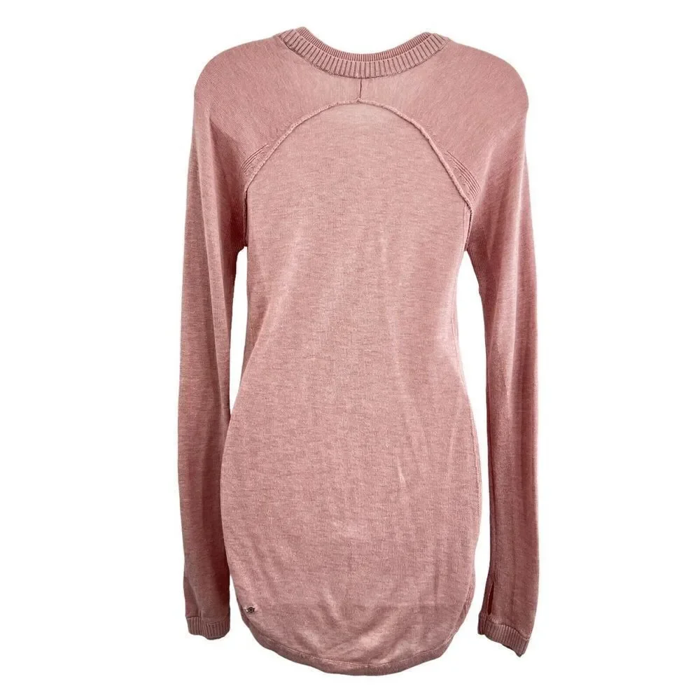 Lululemon Sunshine Coast Long Sleeve Heathered Mink Berry Women's Size 2